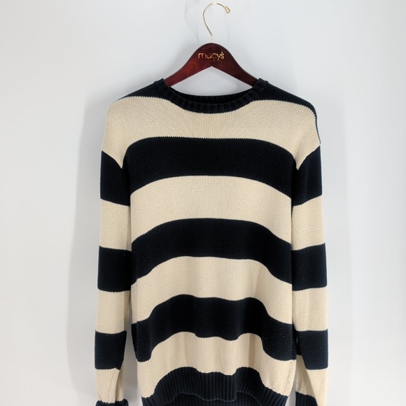 Oversized Brandy Melville Long Sleeve Crew Neck Pullover Brianna Sweater Ivory - Picture 1 of 11